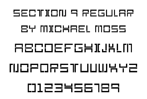 Section 9 font