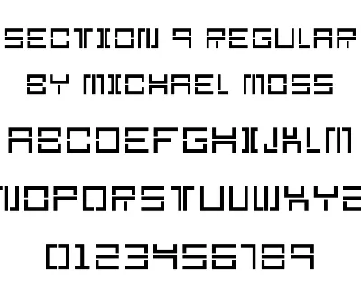 Section 9 font