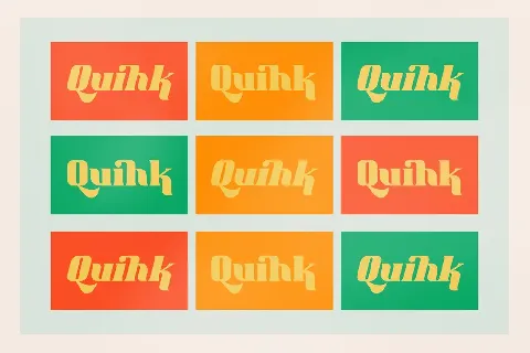 Quihk font