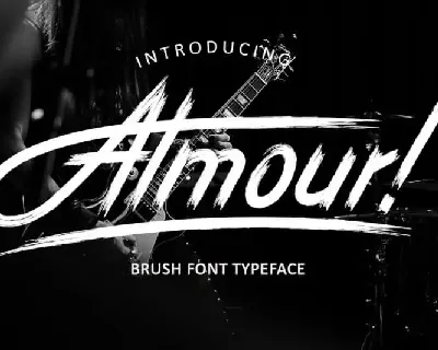 Almour! Brush font