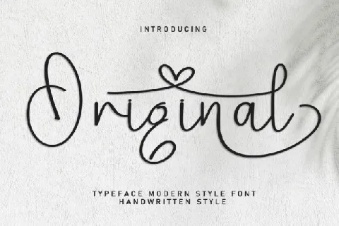 Original Script Typeface font