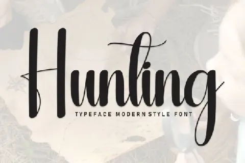 Hunting Script Typeface font