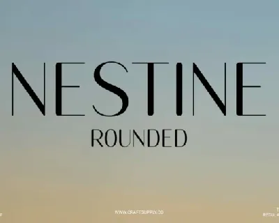 Nestine Rounded font