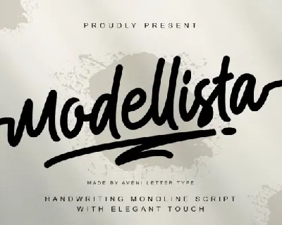 Modellista font