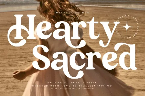 Hearty Sacred Serif font