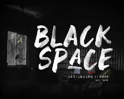 Black Space SVG font