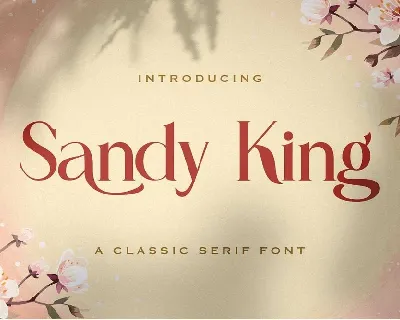 Sandy King font