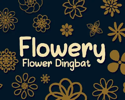 Flowery font