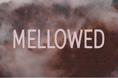 Mellowed font