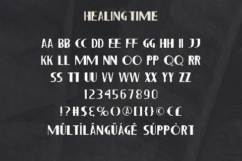 Healing Time font