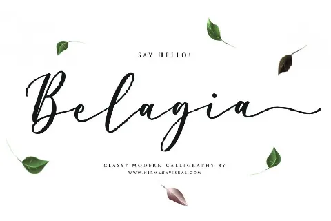 Belagia Classy Calligraphy font