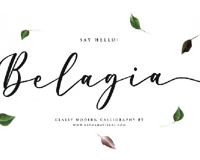 Belagia Classy Calligraphy font