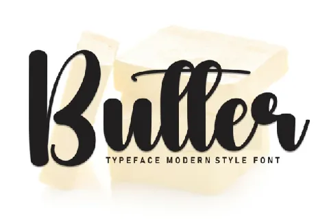 Butter Script font