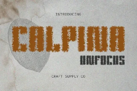 Calpina Unfocus font