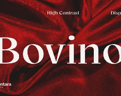 Bovino Trial font