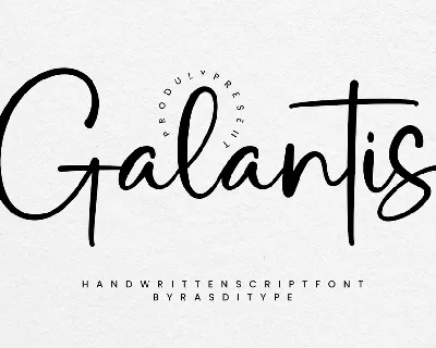 Galantis font