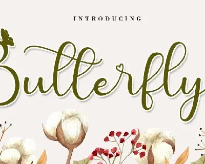 Cute Butterfly font
