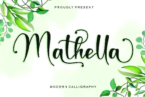 Mathella - Personal Use font