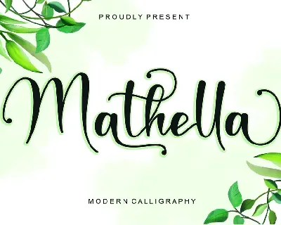 Mathella - Personal Use font