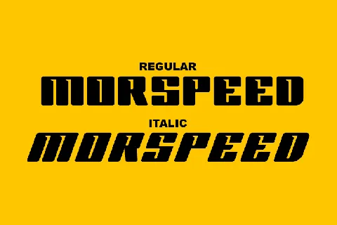 MORSPEED font