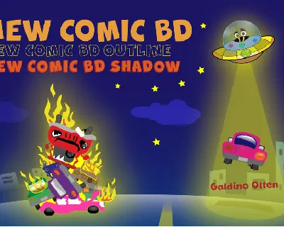 New Comic BD font