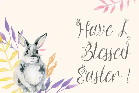 Beautiful Easter font