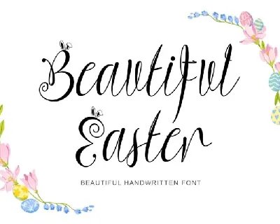 Beautiful Easter font