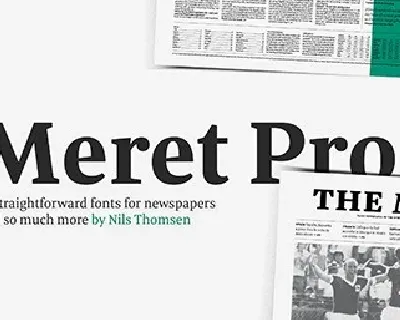 Meret Pro Family font