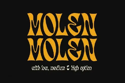 Molen Display font