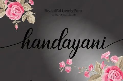 Handayani Lovely Calligraphy font