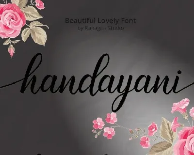 Handayani Lovely Calligraphy font