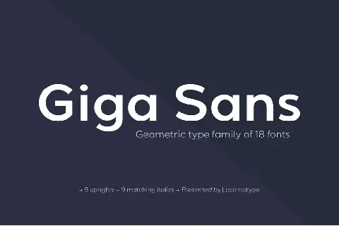 Giga Sans Family font