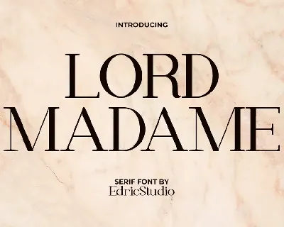 Lord Madame Demo font