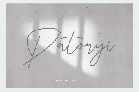 Patoryi font