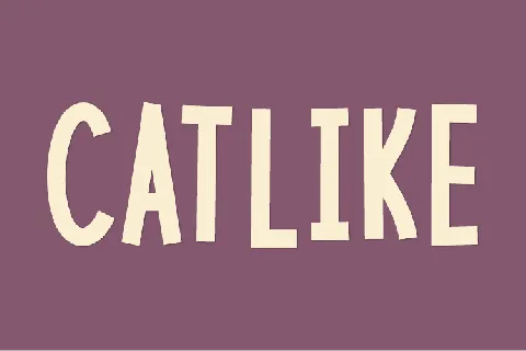 Catlike font