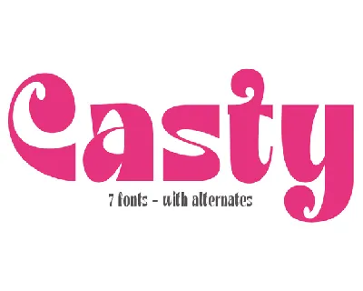 Casty font