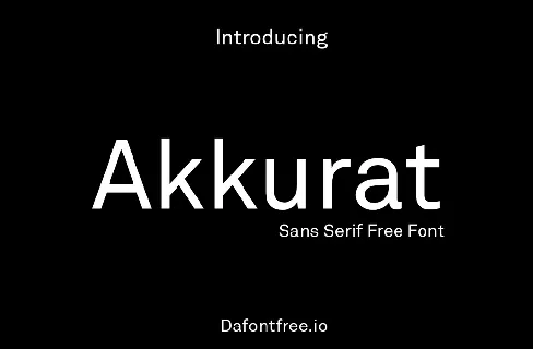 Akkurat font