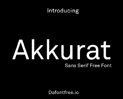 Akkurat font