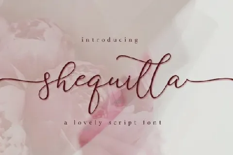 Shequilla font