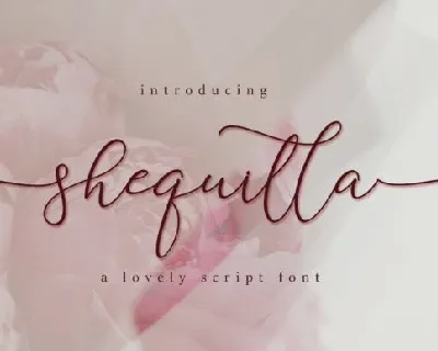Shequilla font