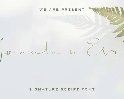 Jonatan Eve Script font