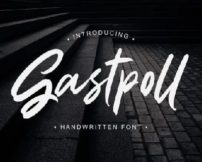 Gastpoll Brush font