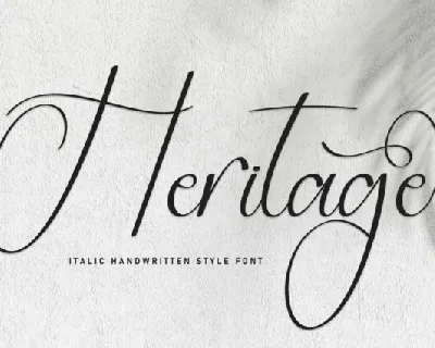 Heritage Script Typeface font