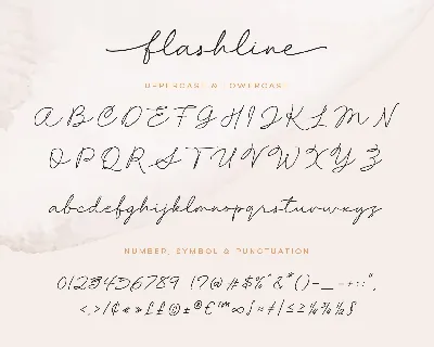 Flashline font