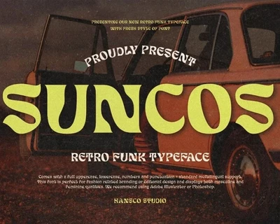 Suncos font