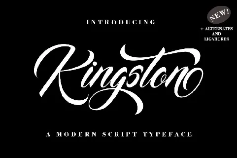 Kingston Script font