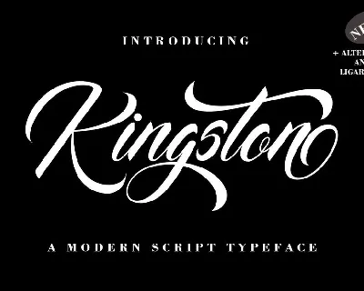 Kingston Script font