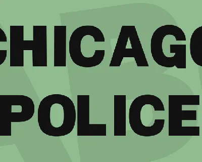 Chicago Police font