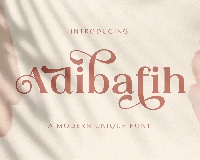 Adibafih font