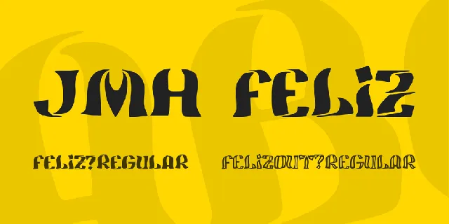 JMH Feliz font